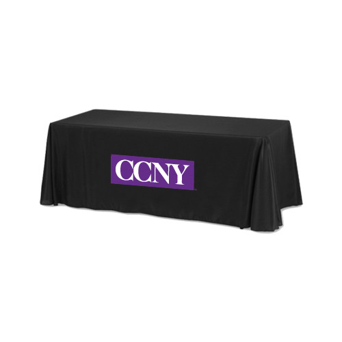 Black 6 foot Table Throw-CCNY