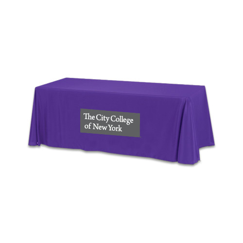 Purple 6 foot Table Throw-Official Logo