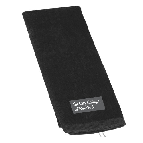 Black Golf Towel-Official Logo