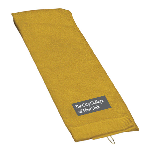 Gold Golf Towel-Official Logo
