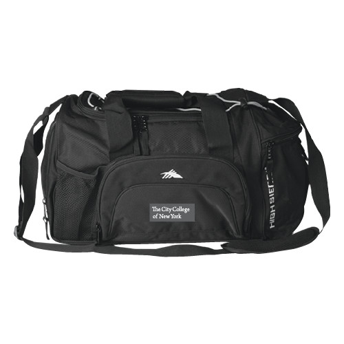 High Sierra Black Switch Blade Duffel-Official Logo
