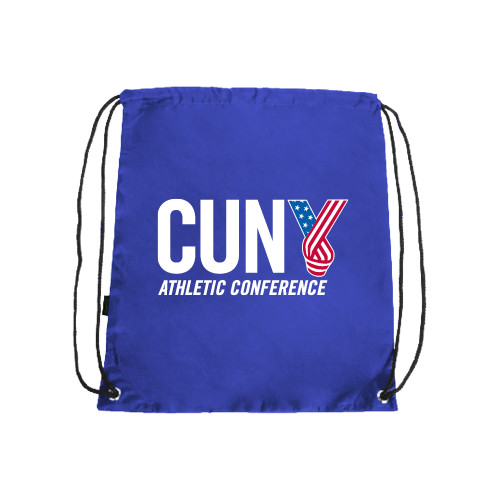 CUNY Athletics Royal Drawstring Backpack-Official Logo