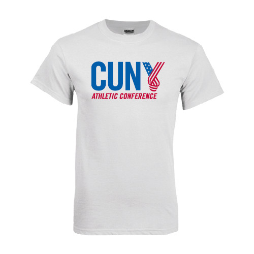 CUNY Athletics White T Shirt-Official Logo
