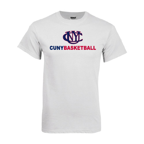 CUNY Athletics White T Shirt-CUNY Basketball