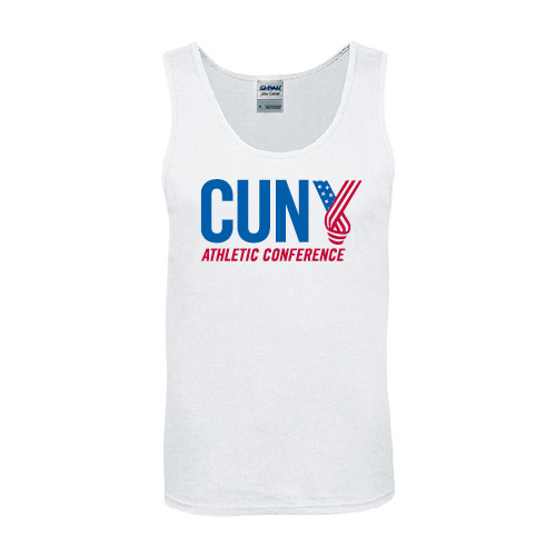 CUNY Athletics White Tank Top-Official Logo