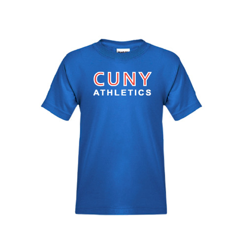 CUNY Athletics Youth Royal T Shirt-CUNY Athletics