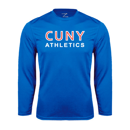 CUNY Athletics Royal Performance Long Sleeve Shirt-CUNY Athletics