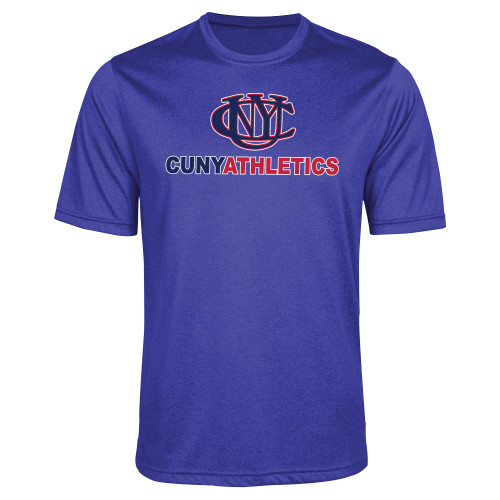 CUNY Athletics Royal Heather Performance Contender Tee-CUNY Athletics