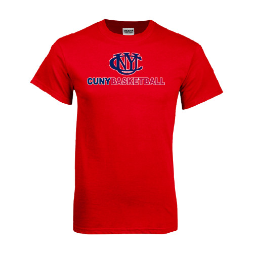 CUNY Athletics Red T Shirt-CUNY Basketball