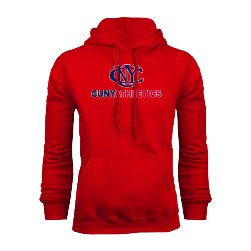 CUNY Athletics Red Fleece Hoodie-CUNY Athletics