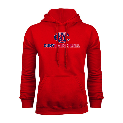 CUNY Athletics Red Fleece Hoodie-CUNY Basketball