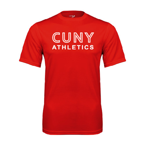 CUNY Athletics Red Performance Tee-CUNY Athletics