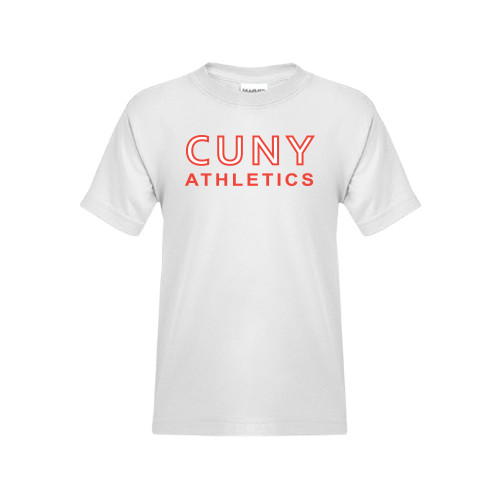 Youth White T Shirt-CUNY Athletics