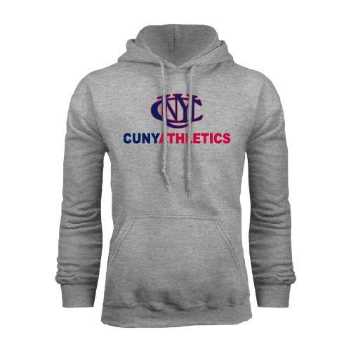 CUNY Athletics Grey Fleece Hoodie-CUNY Athletics