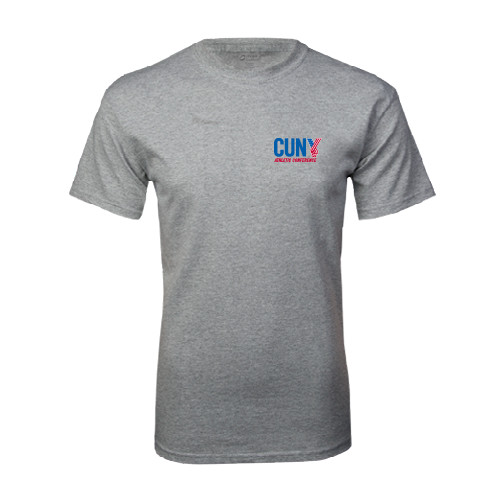 CUNY Athletics Grey T Shirt-Official Logo