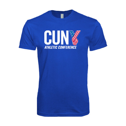 CUNY Athletics Next Level Royal SoftStyle T Shirt-Official Logo