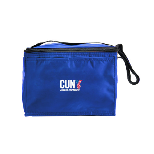 CUNY Athletics Six Pack Royal Cooler-Official Logo