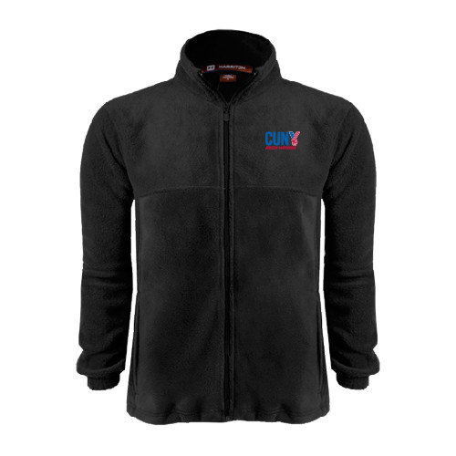 CUNY Athletics Black Fleece Full Zip Jacket-Official Logo