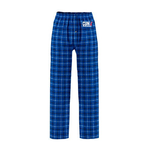 CUNY Athletics Royal/White Flannel Pajama Pant-Official Logo