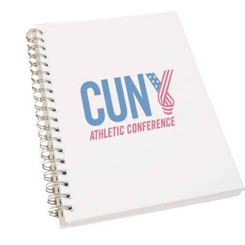 CUNY Athletics Clear 7 x 10 Spiral Journal Notebook-Official Logo