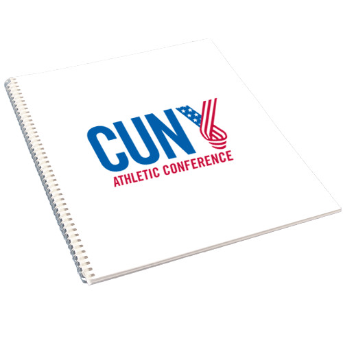 CUNY Athletics College Spiral Notebook w/Clear Coil-Official Logo