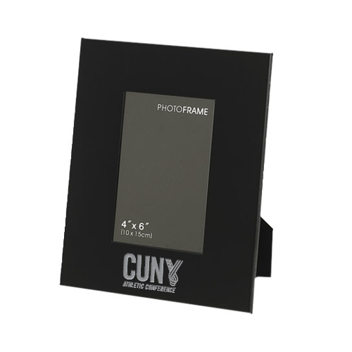 CUNY Athletics Black Metal 4 x 6 Photo Frame-Official Logo Engraved