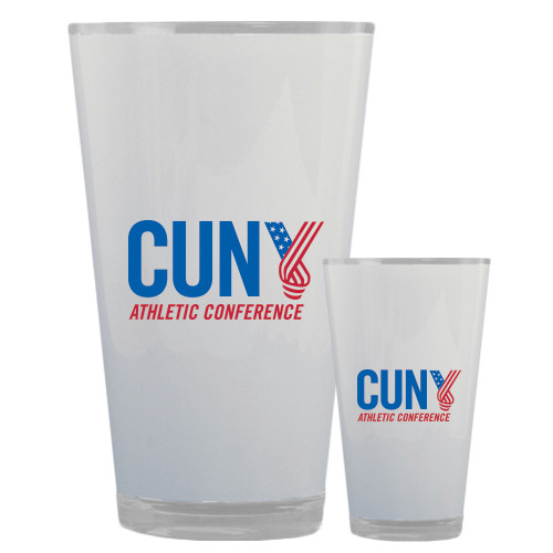 CUNY Athletics Full Color Glass 17oz-Official Logo