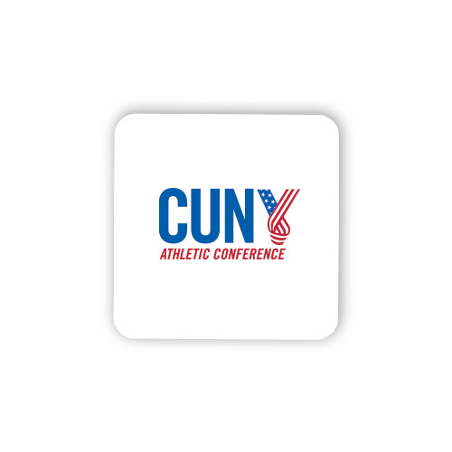 CUNY Athletics Hardboard Coaster w/Cork Backing-Official Logo