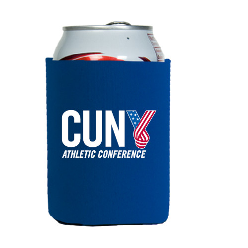 CUNY Athletics Neoprene Royal Can Holder-Official Logo