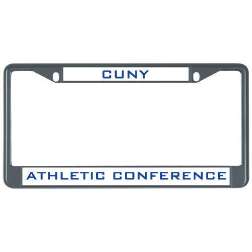 CUNY Athletics Metal License Plate Frame in Black-CUNYAC