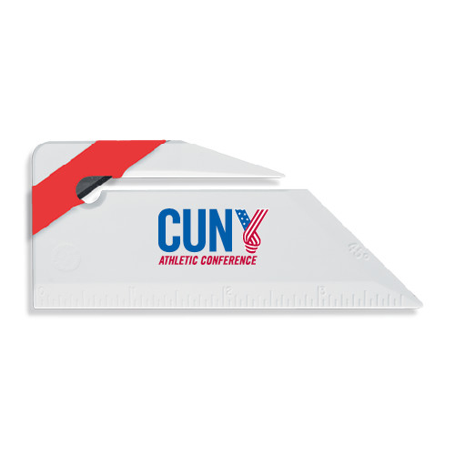 CUNY Athletics Angled Red Stripe Letter Opener-Official Logo