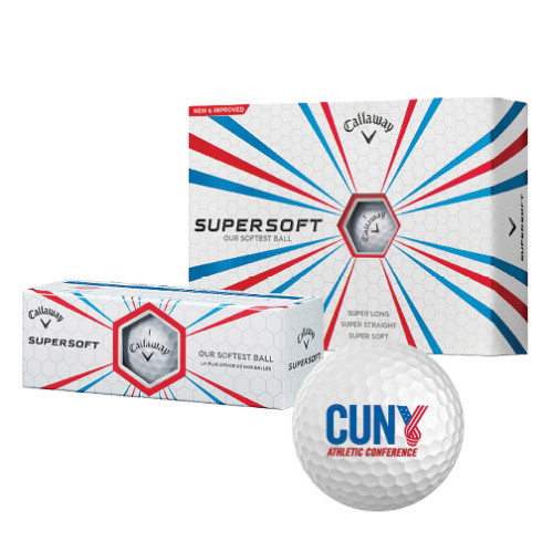 CUNY Athletics Callaway Supersoft Golf Balls 12/pkg-Official Logo