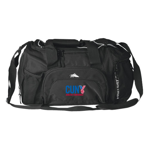 CUNY Athletics High Sierra Black Switch Blade Duffel-Official Logo