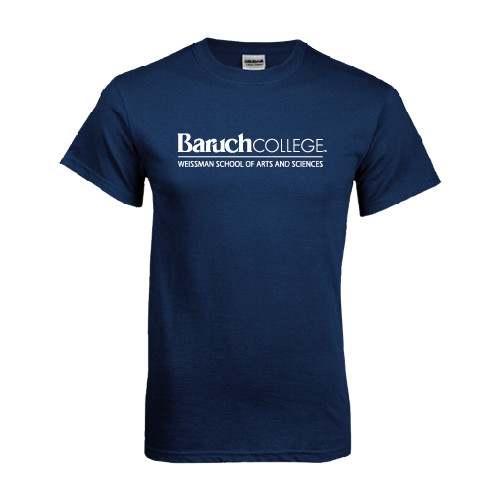 College Navy T Shirt-Weissman School of Arts
