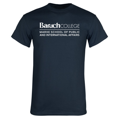 Navy T Shirt-Baruch College Marxe School