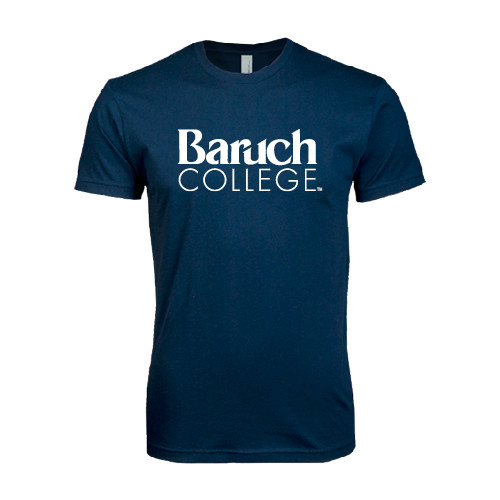 College Next Level Navy SoftStyle T Shirt-Official Logo