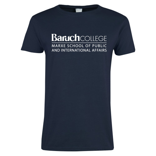 College Womens Short Sleeve Navy Tee-School of Public Affairs