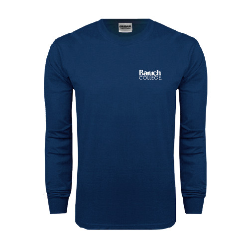 College Navy Long Sleeve T-Shirt-Official Logo