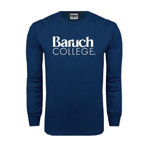 College Navy Long Sleeve T-Shirt-Official Logo