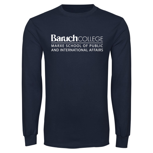 College Navy Long Sleeve T-Shirt-School of Public Affairs