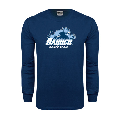 College Navy Long Sleeve T-Shirt-Dance Team