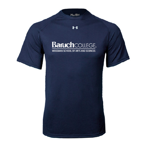 College Under Armour Navy Tech Tee-Weissman School of Arts