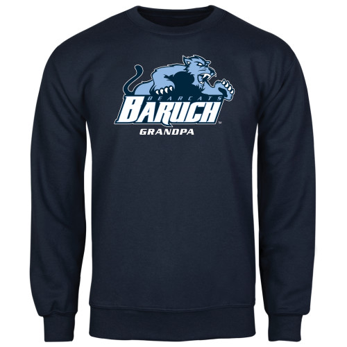 College Navy Fleece Crew-Grandpa