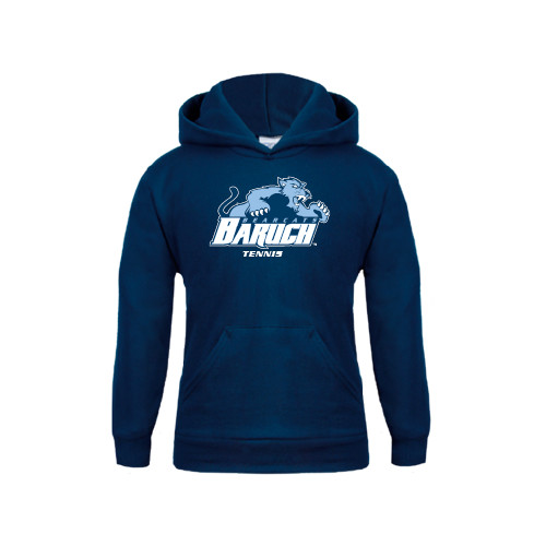 College Youth Navy Fleece Hoodie-Tennis