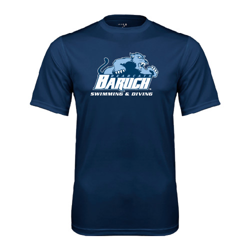 College Navy Performance Tee-Swimming and Diving