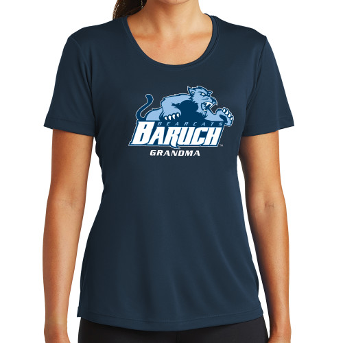 College Womens Navy Performance Tee-Grandma