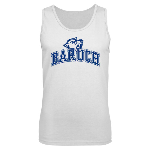 College White Tank Top-Baruch Arched