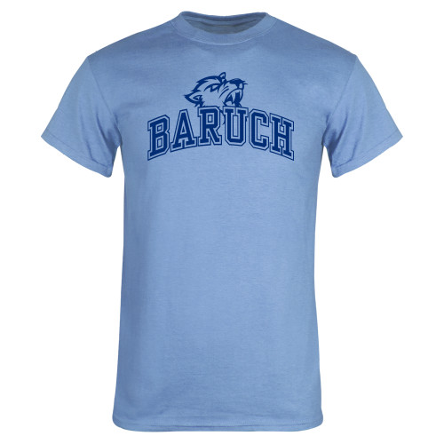 College Light Blue T Shirt-Baruch Arched