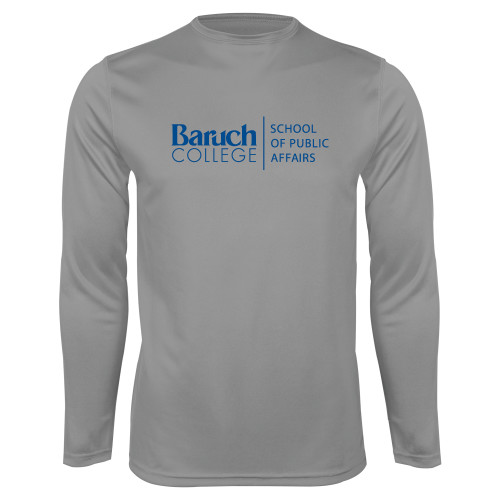 College Steel Performance Longsleeve Shirt-School of Public Affairs Stacked