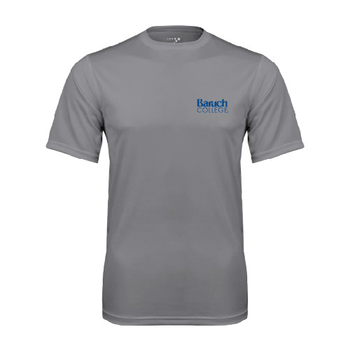 College Grey Concrete Performance Tee-Official Logo